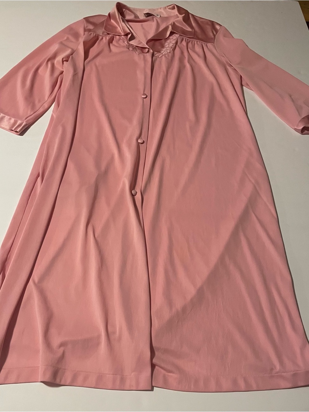 Vintage Vanity Fair Soft Pink Satin Nightwear robe